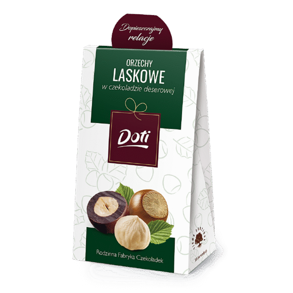 Laskowe w czekoladzie Orzechy laskowe w czekoladzie deserowej