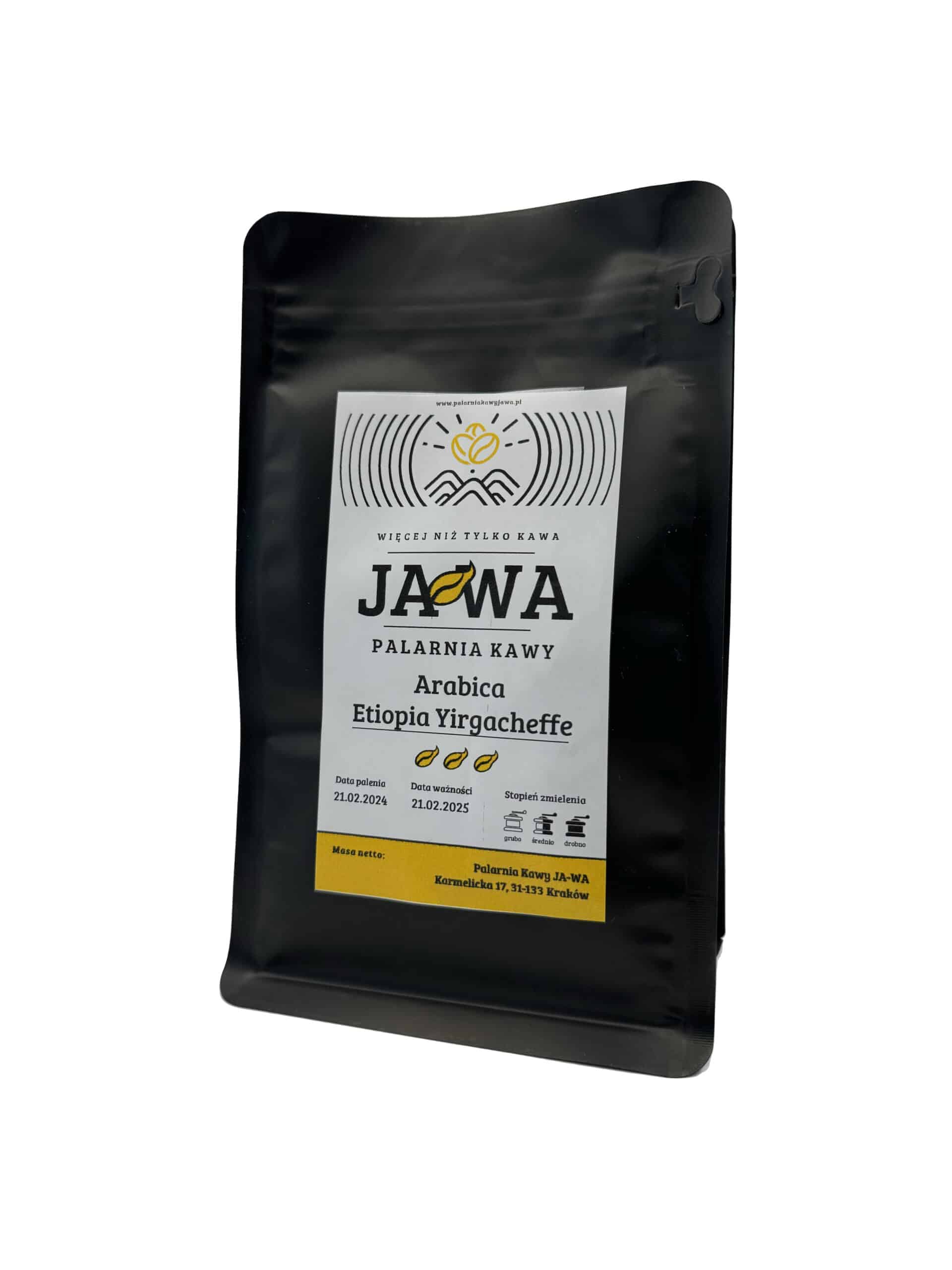 Kawa Etiopia Yirgacheffe Palarnia Kawy JA-WA